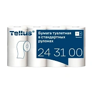 Туалетная бумага Tellus (tork) Premium T4, 3 слоя, 8 рулонов, 15 м, белая, 243100
