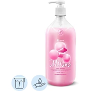 Мыло-крем жидкое Grass 'Milana. Fruit bubbles', увлажняющее, с дозатором, 1л