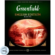 Чай Greenfield English Edition (Инглиш Эдишн), черный, 100 пакетиков
