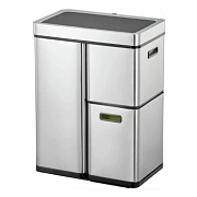 Мусорное ведро Eko 30+15+15л, металлик, сенсорное, EK9338 MT-30L+15L+15L