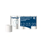 Туалетная бумага Tellus (tork) Premium T4, 2 слоя, 8 рулонов, 23 м, белая, 120320