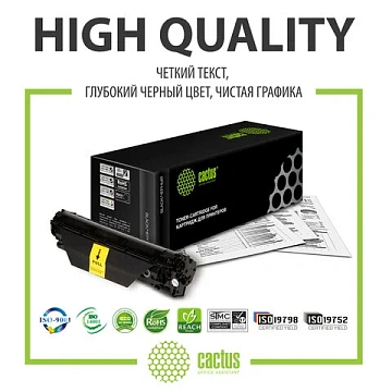 Картридж лазерный Cactus CS-CB436AS, №36А, черный