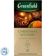 Чай Greenfield Christmas Mystery (Кристмас Мистери), черный, 25 пакетиков