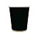 Стакан одноразовый Сканди Пакк 200мл, бумажный однослойный черный, 50шт/уп