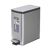 Мусорное ведро с педалью Eko 10л, металлик, EK8248 MMT-10L